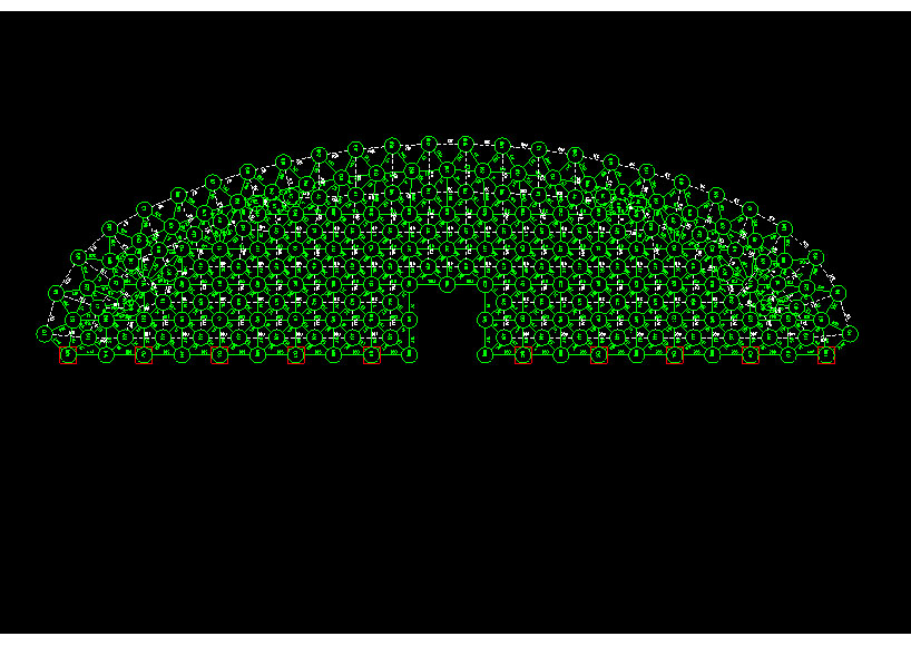 临江锡林浩特91跨，1000米长干煤棚网架设计